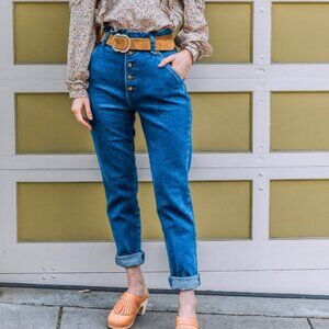 Sezane Leandro Trouser High Rise Denim/Jean